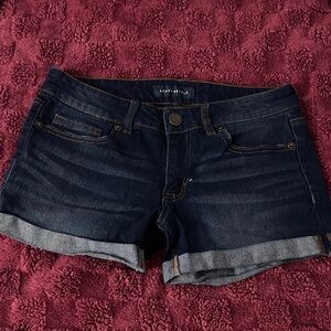 Aeropostale Women's Deep Indigo Jean Shorts